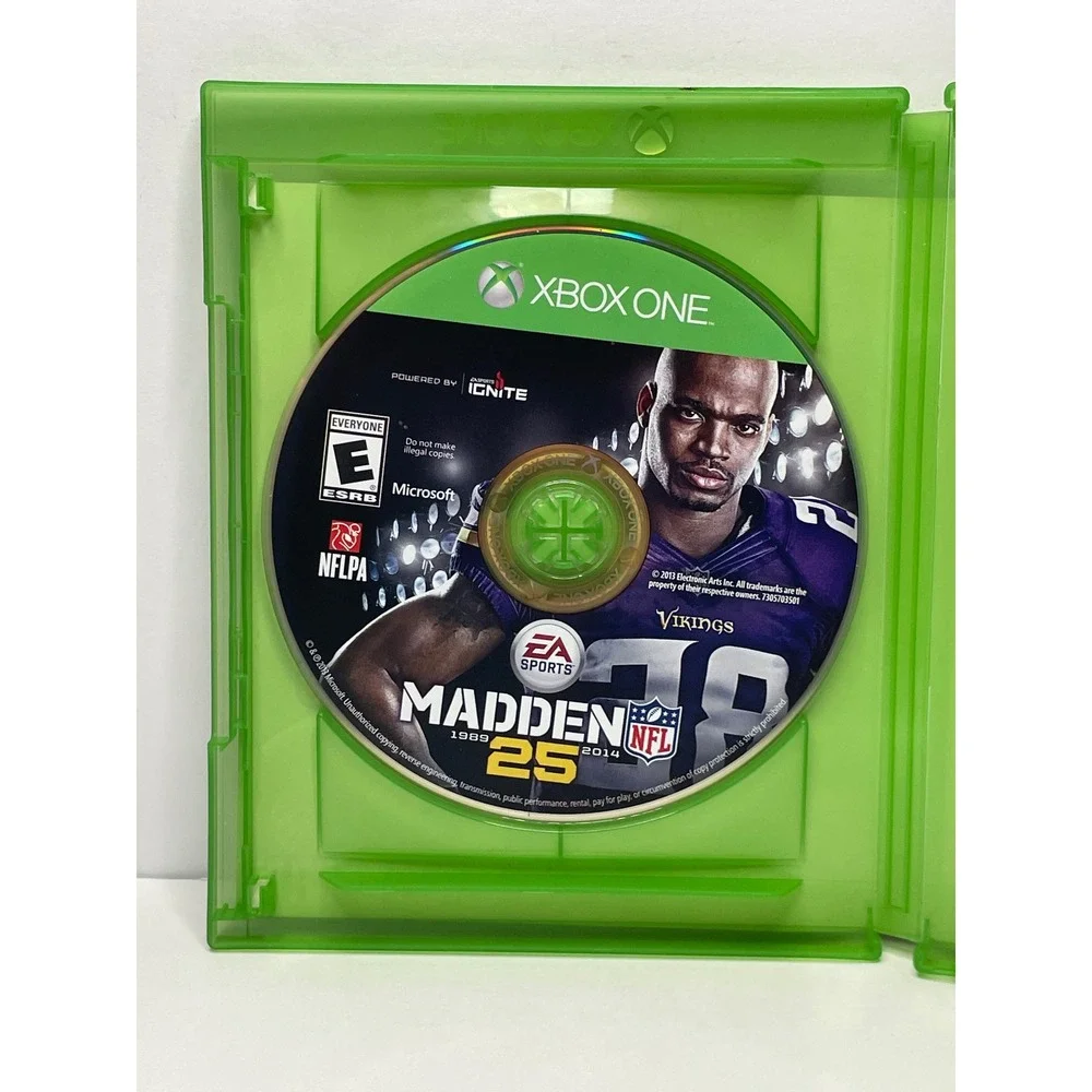 EA Sports Madden NFL 25 Xbox One Video Game 2013 Adrian Peterson Cover
